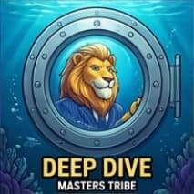 Lion doing a deep dive through a vault door