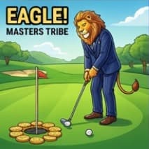 Lion sinking an eagle putt