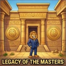 Lion inside the temple of the masters