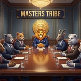 Lion chairing the Masters Tribe boardroom
